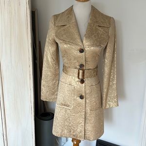 Beautiful gold metallic coat - Bebe Sz xs